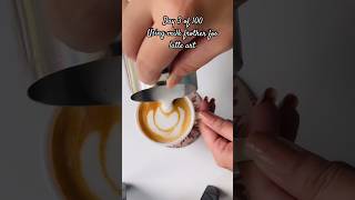 Latte art with a milk frother 🤍☕️ The comment sections helped 🙌🏻 latte latteart coffeeart [upl. by Gonagle]