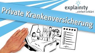 Private Krankenversicherung einfach erklärt explainity® Erklärvideo [upl. by Yenhpad98]