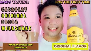 FIRST TIME TASTING TRENDING CACAOLAT ORIGINAL COCOA MILKSHAKE MADE IN BARCELONA  MILK CHOCO REVIEW [upl. by Melitta512]