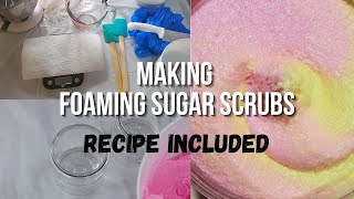 Making Foaming Sugar ScrubsRecipe Included [upl. by Selohcin]