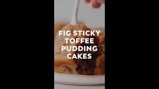 Sticky Toffee Pudding Cake Recipe  Fig Sticky Toffee Pudding Cake [upl. by Lasko4]