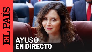 DIRECTO  Isabel Díaz Ayuso firma un convenio con el Ayuntamiento de Madrid  EL PAÍS [upl. by Hochman636]