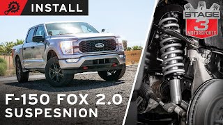 20212023 F150 Fox 20 Coilover Suspension Leveling Kit Install [upl. by Dawes]