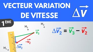 Tracer un VECTEUR VARIATION DE VITESSE ✅ Méthode  1ère  Physique [upl. by Ecnedurp]