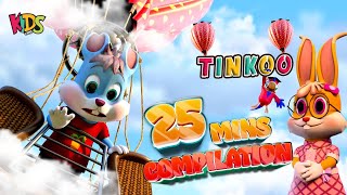 Tinkoo Aur Tinki Cartoon Series  Ep 01 to 04   Funny Cartoon For Kids  3D Animation Cartoon [upl. by Middle]