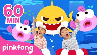 60 Minute Best Baby Shark Songs Compilation for Kids  Pinkfong Official [upl. by Gone707]