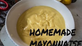 Fresh Homemade Mayonnaise Recipe [upl. by Ivonne]