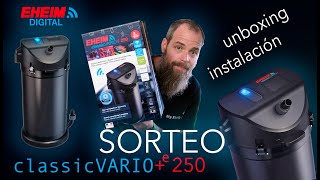 Nuevo Eheim Classic Vario Unboxing Instalación y Sorteo Filtro para acuarios WiFi [upl. by Annoerb287]