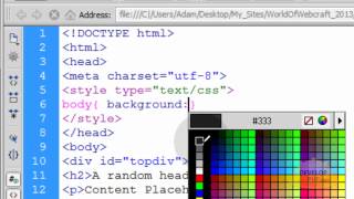 HTML5 Fixed Header and Footer Div Web Page Layout Creation Tutorial [upl. by Ailaroc231]