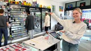 A Day in the Life Selling amp Trading At My Pokemon Store OWNER POV [upl. by Notseh]