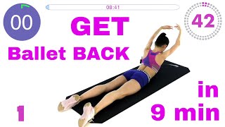 BALLET BACK workout in 9 MIN with ballerina Maria Khoreva [upl. by Airalav886]