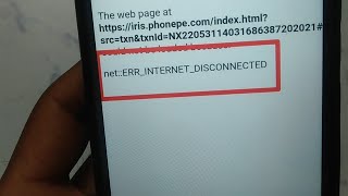 How to fix netERRINTERNETDISCONNECTED problem solve in phonepe  netERRINTERNETDISCONNECTED [upl. by Roda632]