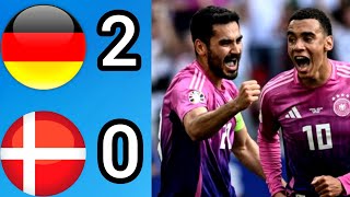 Germany Vs Denmark EURO 2024 Round of 16 Highlights [upl. by Atilahs]