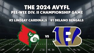 The 2024 AVYFL PeeWee Div II Championship Game [upl. by Lenoil]