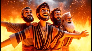 Shadrach Meshach and Abednego in the fiery furnace 🔥 Kids bible story [upl. by Enelear]