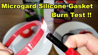 Microgard Oil Filter Silicone Gasket Burn Test [upl. by Gerstein404]