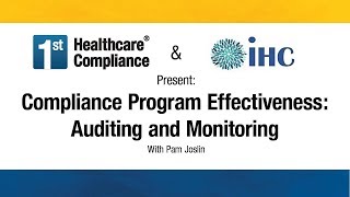 Compliance Program Effectiveness Auditing and Monitoring [upl. by Muscolo]