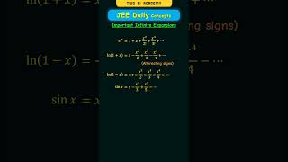 Maclaurin Series  Important Infinite Expansions jeedailyconcepts limitsandderivatives [upl. by Fennelly]