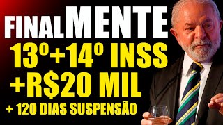 É OFICIAL VAI SAIR TUDO PARA O APOSENTADO E PENSIONISTA 13º INSS 14º INSS 20 MIL MARGEM MENTIRAS [upl. by Ner32]