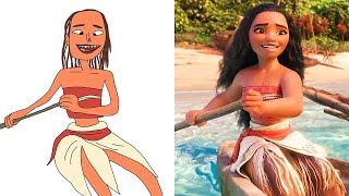 Moana How Far Ill Go Drawing Meme  Funny Drawing [upl. by Ludovico734]