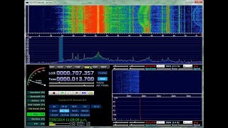 Xiegu X5105 Panadapter Bandscope Using USB Dongle [upl. by Acemahs]