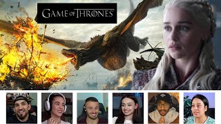 Reactors Reaction to Daenerys destroys Iron Fleet  Game of Thrones 8x5 [upl. by Haroved]