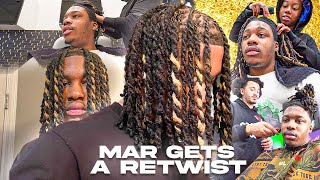 Mar Gets His FreeForm Dreads Retwisted [upl. by Anyalram79]