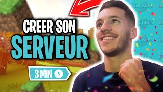 CREER son SERVEUR minecraft GRATUIT pour jouer avec ses amis [upl. by Lumpkin961]