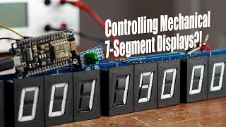 Controlling Mechanical 7Segment Displays How RS485 and UART works  EB43 [upl. by Meyers781]