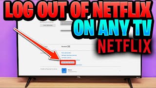 How to Logout of Netflix at a hotel  any smart TV [upl. by Navak]