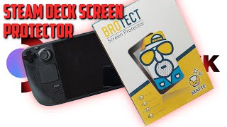 Fitting a Brotect screen protector to a Steam Deck [upl. by Hameerak]