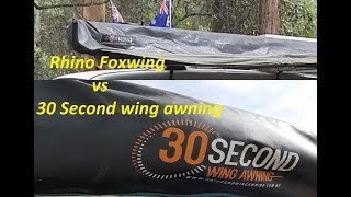 Foxwing vs 30 second awning comparison [upl. by Lraep]