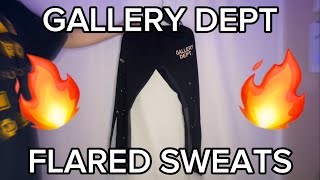 GALLERY DEPT FLARED SWEATS BLACK INDEPTH LOOK [upl. by Quennie]