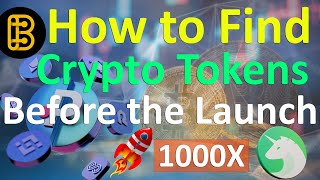 How to Find Crypto Tokens before The Launch  Get Upcoming Crypto Project  1000X Crypto Coins [upl. by Eelik]