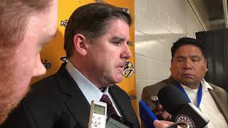 Predators coach Peter Laviolette on loss to the Jets [upl. by Raines866]