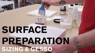 Surface Preparation Sizing amp Gesso [upl. by Crowley]