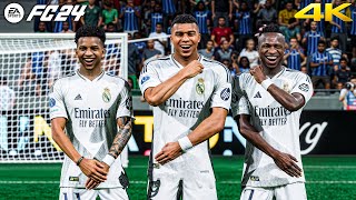 FC 24  Real Madrid vs Atalanta Ft Mbappe Bellingham Vini jr  UEFA Super Cup Final 2024  4K [upl. by Iznyl944]