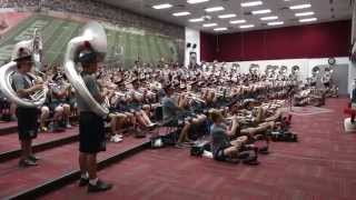 OSUMB TBDBITL Family Concert Buckeye Battle Cry in the Band Center 8 24 2014 [upl. by Anairad]