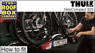 Thule VeloCompact 925 towbar Bike Rack  How to fit [upl. by Joseph]