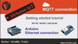 Virtuino IoT  Arduino Uno Ethernet MQTT gettting started tutorial [upl. by Gebler]