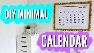 DIY Big Minimalistic Calendar Stendig Inspired  pastella28 [upl. by Steady]