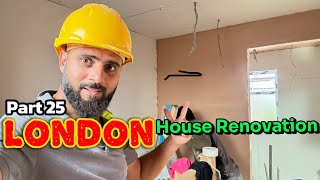 London House Renovation  Door Frames Fittings  Ceiling Plasterboards  Part 25 [upl. by Brigit]