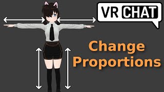 How to change body proportions for VRChat Avatars [upl. by Noid]