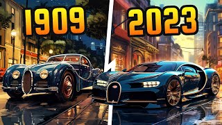 Evolution of Bugatti Animation NEW [upl. by Ocsinarf553]