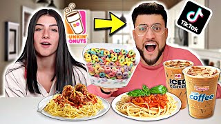 Only Eating Charli DAmelios DIET for 24 Hours  ft TIKTOK amp Charli DAmelio Secret Food [upl. by Adnohs]