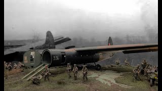 Operation Varsity diorama Airspeed Horse Glider with paratroops in action [upl. by Tongue]