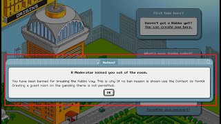 Habbo Origins Gambling bans have just happened [upl. by Rehpotsirahc287]