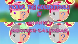 Picking The Mouseketools In Minnies MousekeCalendar [upl. by Nivanod792]