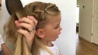 Little Girls Hair Tutorial Elsa Braid  Milo [upl. by Ellennod809]