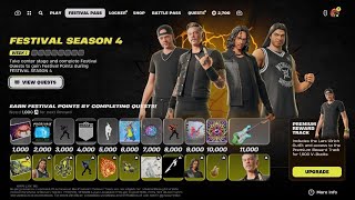 New Metallica Fortnite Festival PassAll Rewards [upl. by Eiralam]